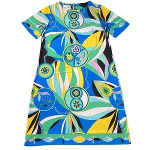 Donna Morgan Women's Short Sleeve Printed Jersey Shift Dress Size 6